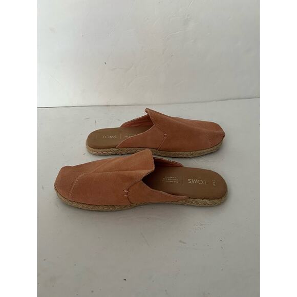 Toms Women's Espadrilles Textile Nova Slipper Mule Slip-On Coral Pink Size 6.5 - Picture 6 of 10